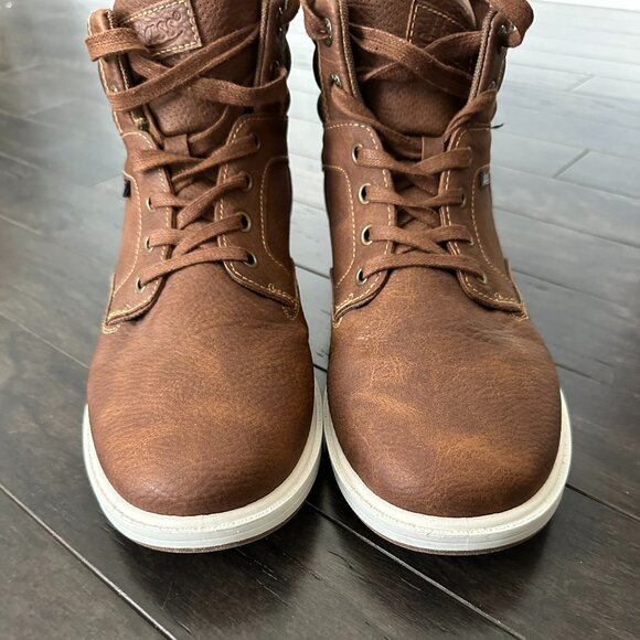 G.H.Bass Tan Brown Leather Chukka Boots 713629BRTN Men's 10 - Picture 4 of 14